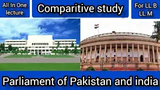 Difference Between Parliament Of Pakistan And India/ Comparitive Study Of Constitutions