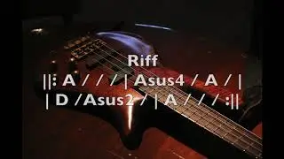 Classic Rock Bass Backing Track in A