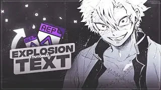 Text Explosion Animation  AfterEffect AMV Tutorial | افتر افكت شرح انميشن انفجار التكست