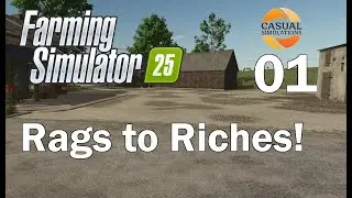 Rags to Riches Challenge Ep 1 - Can I make $1,000,000 starting from $0? - Farming Simulator 25