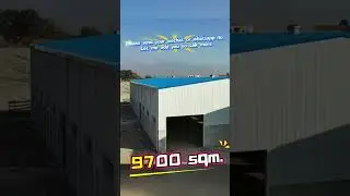 Algeria 9700sqm steel building #algeria #steelstructure #steelstructures #steelstructurefactory