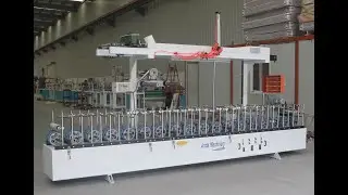 Cold glue lamination machine for PVC profile, PVC profile wrapping machine