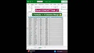 Excel CONCAT Function 🔗 | Combine Multiple Columns Instantly