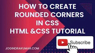 How to create  Rounded Corners in Html and CSS #html #css #round #corner #border #programming