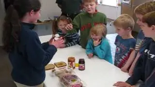Robotica Club doing PB&J activity