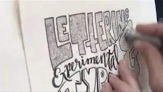 Lettering & Experimental Type Course Image Time Lapse