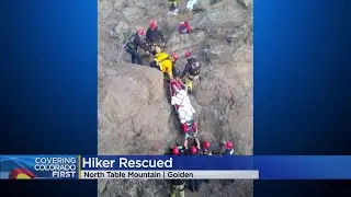 A Hiker Was Rescued At North Table Mountain In Golden