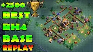 Builder Hall 4 Base | BH4 Builder Base + Defence Replay | Base Layout | Clash of Clans
