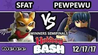 Holiday Bash SSBM - CLG.SFAT (Fox) VS CLG.PewPewU (Marth) - Melee WSF