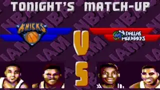 Tournament Mode Game 1: Knicks Vs. Mavericks - NBA JAM: Tournament Edition (Sega Game Gear)