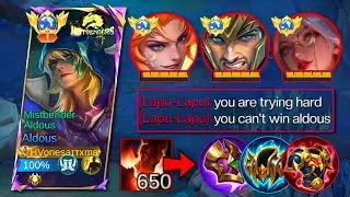 SUPREME ALDOUS AGAINST THIS TANKY META ENEMY HEROES IN SOLO RANKED!!!🔥 ALDOUS BEST BUILD 2026