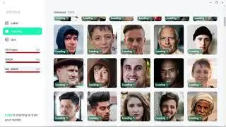 face mask dection in lobe software train models no code required