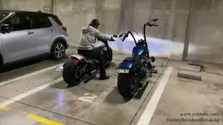 Harley-Davidson Breakout 2 into 1 Exhaust Sound (Richard Taka from Japan)