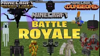 Minecraft VS Minecraft Story Mode VS Minecraft Dungeons (Boss Battle Royale) Minecraft PE
