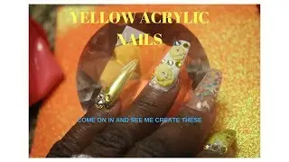 ACRYLIC NAILS YELLOW
