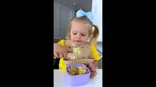Naomi is eating salad