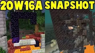 Minecraft 20w16a | Ruined Nether Portals & Piglin Bastions | 1.16 Nether Update Snapshot