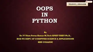 OOPS in Python Part-1