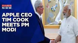 Apple CEO Tim Cook Meets PM Modi, Launches Retail Store In Delhi | Times Now