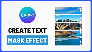 Как создать эффект маскировки текста в Canva