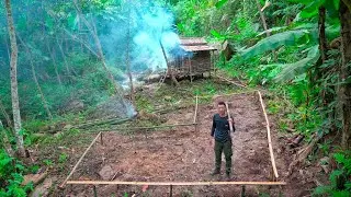 U50 Returns to Old Shelter: Renovating His Hideaway & Crafting a Unique Bamboo Water System!