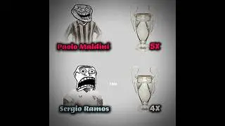 SERGIO RAMOS VS PAOLO MALDINI #football #trophy #Ramos #maldini