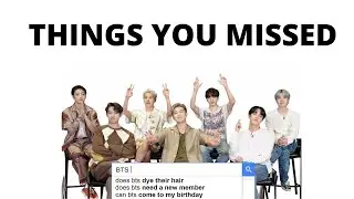 BTS Google AUTOCOMPLETE INTERVIEW (things you missed)