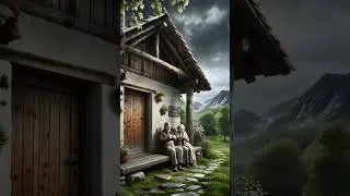 enjoying old age under the drizzle #rainsounds #rain #ai #asmr