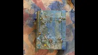 Maritimes Junk Journal mit selbstgemachter Strukturpaste