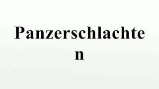 Panzerschlachten