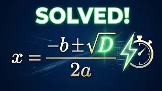 Как найти дискриминант и корни квадратного уравнения @MathandStat