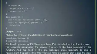 Templates - C++ (Function, Class, specialization, Non-type parameters, multiple-file projects)