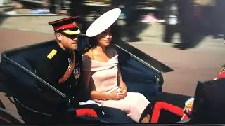 British Royal Family Inc Meghan ARRIVAL ALL MOMENTS -Trooping The Colour 2018