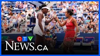 Leylah and Venus win first U.S. Open doubles match