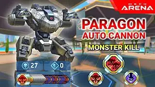 Mech Arena | Paragon | with Pulse Canon 4 & Longarm 8 | KillShot + Juggernaut Combination of Weapons