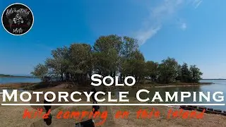 MOTORCYCLE  SOLO WILD CAMPING on a ISLAND IN GRADO, ITALY