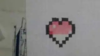 Pixel-Art Minecraft Herz &hearts;