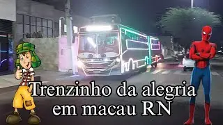 trenzinho da alegria em macau RN #crianças #diversão #Chaves #homenaranha