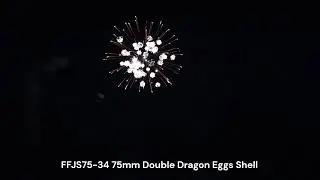 Frontier Fireworks 75mm Double Dragon Eggs Shell