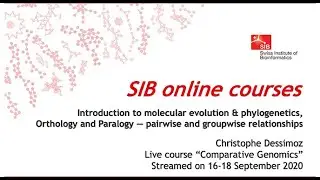 Introduction to molecular evolution & phylogenetics, Orthology & Paralogy (Comparative Genomics 1/3)