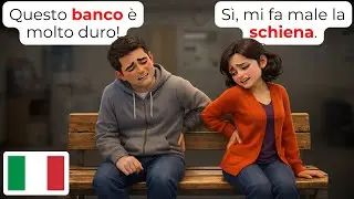 🇮🇹 15 Italian Conversations About Waiting Areas (A1-A2) | Hard Benches & Long Waits
