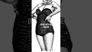 Draw with me lingerie #inkillustration #horrorart