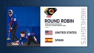 United States v Spain - Highlights - World Mixed Doubles Curling Championship 2022