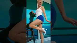 When to wear WHITE heels! #shortshorts