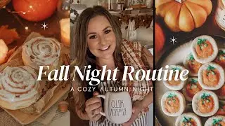COZY FALL EVENING ROUTINE 🍂 // A Realistic Fall Night In 🍁 DITL of a Mom of 2 // 