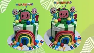 How To Make Cocomalan Birthday Cake | Cocomalan Cartoon Theme Cake | Cocomalan Rainbow Theme Cake 