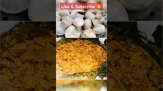 Baked Mushroom 🍄-Stuffed White Pumpkin leaves # tasty 😋# viral # shorts