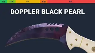 Talon Knife Doppler Black Pearl - Skin Float And Wear Preview