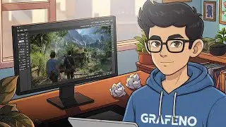 Designing an EPIC Uncharted Thumbnail LIVE | Photoshop Stream I Grafeno