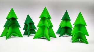 Easy Origami: Christmas Tree 🎄(Yakomoga)